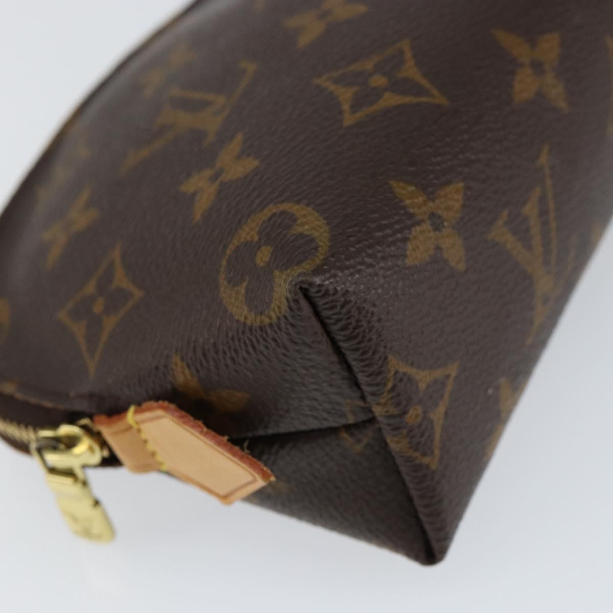 LOUIS VUITTON Monogram Pochette Cosmetic PM Cosmetic Pouch M47515 LV Auth ka134