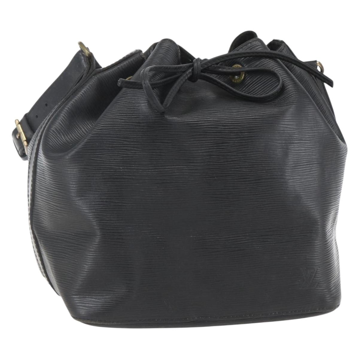 LOUIS VUITTON Epi Petit Noe Shoulder Bag Black M44102 LV Auth ka1345