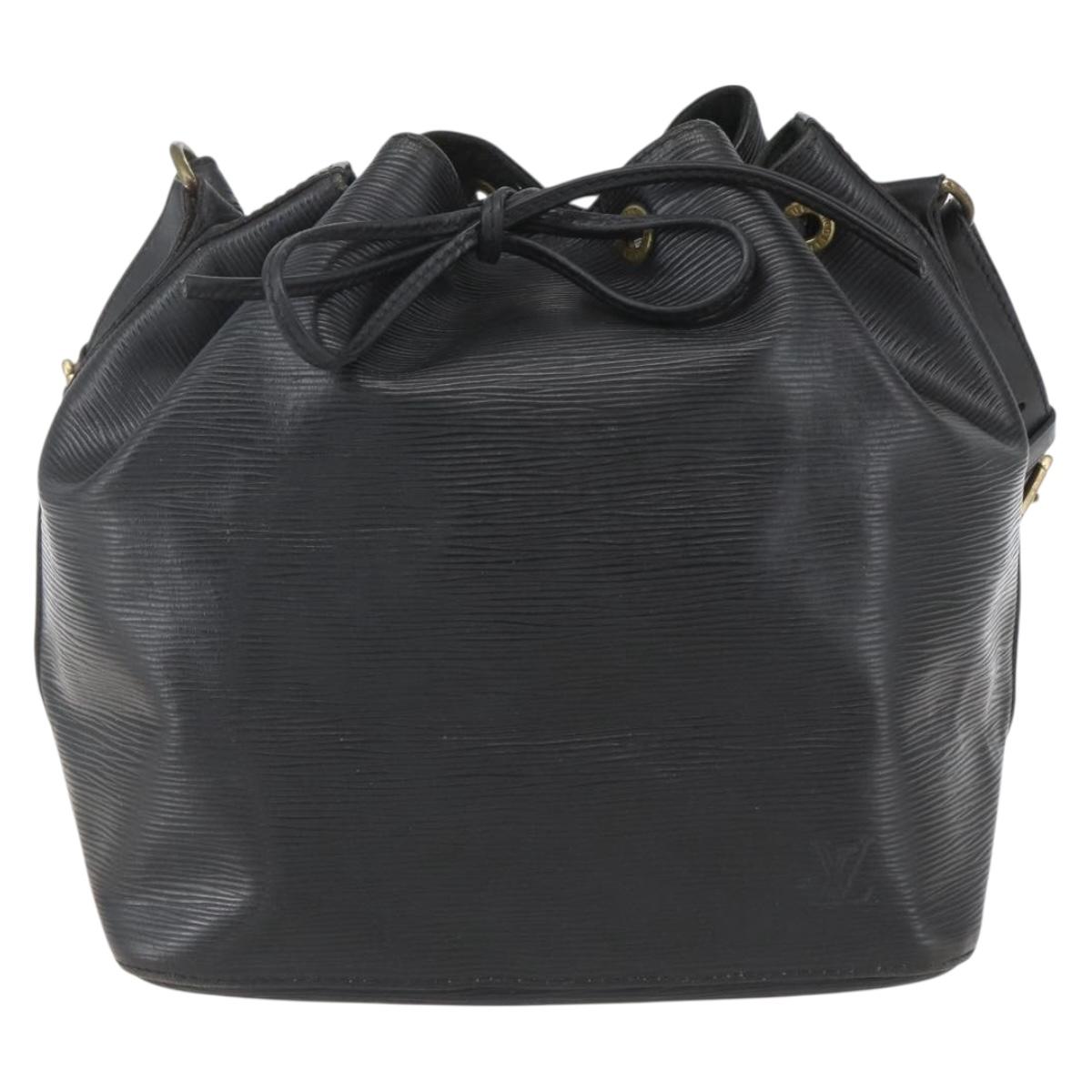 LOUIS VUITTON Epi Petit Noe Shoulder Bag Black M44102 LV Auth ka1345