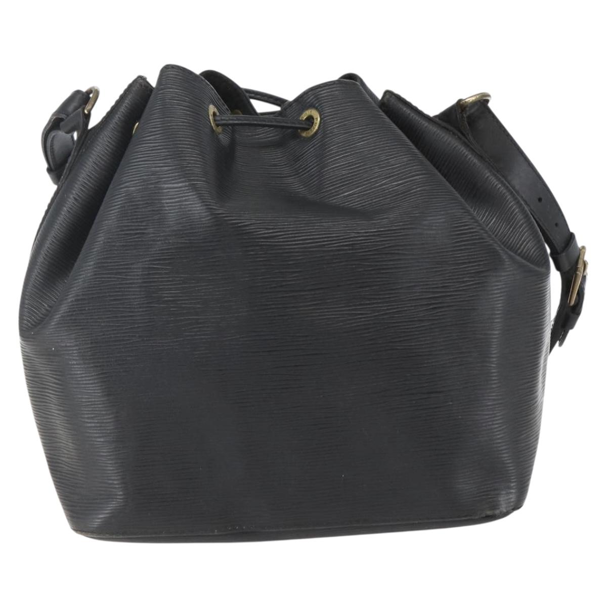 LOUIS VUITTON Epi Petit Noe Shoulder Bag Black M44102 LV Auth ka1345