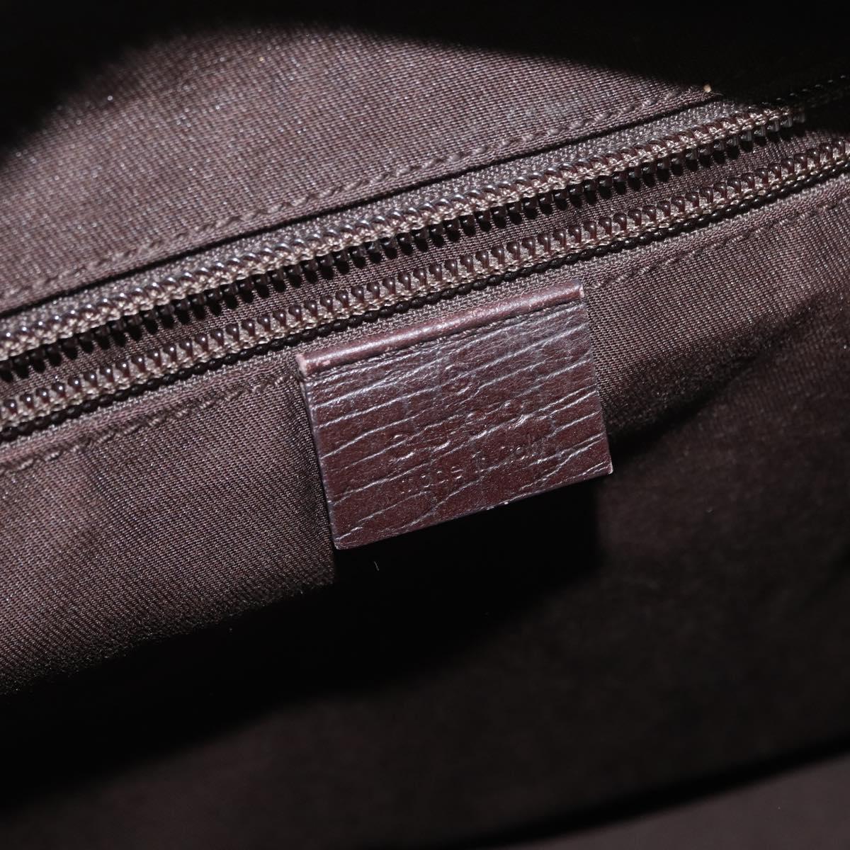 GUCCI GG Supreme Tote Bag PVC Beige Silver 181084 Auth ka1354