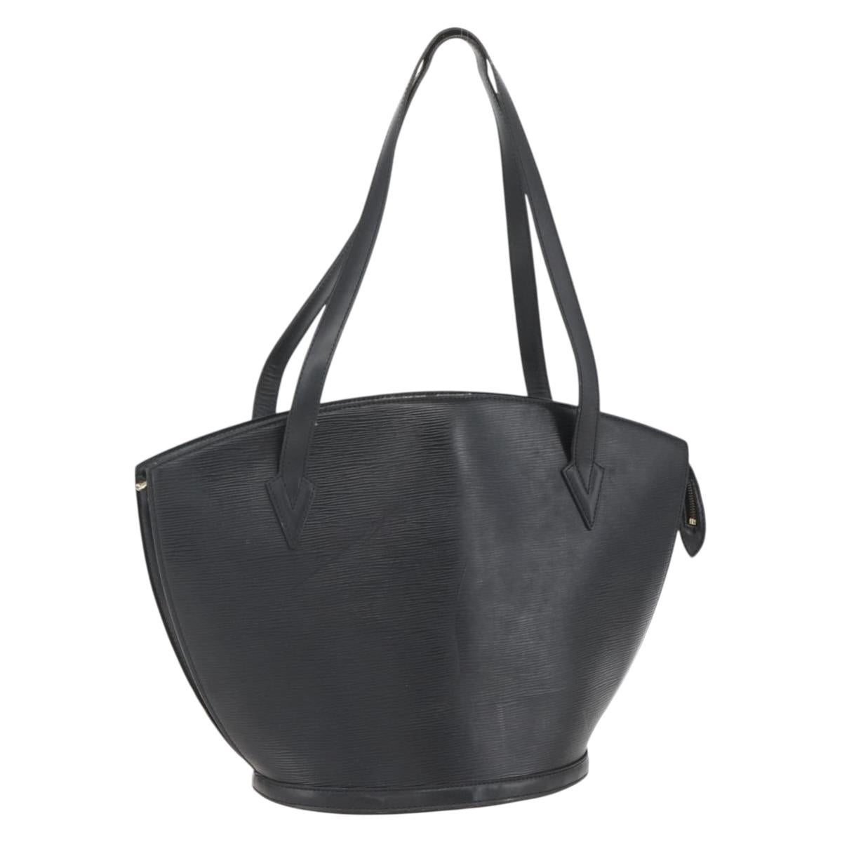 LOUIS VUITTON Epi Saint Jacques Shopping Bag Black M52262 LV Auth ka1357