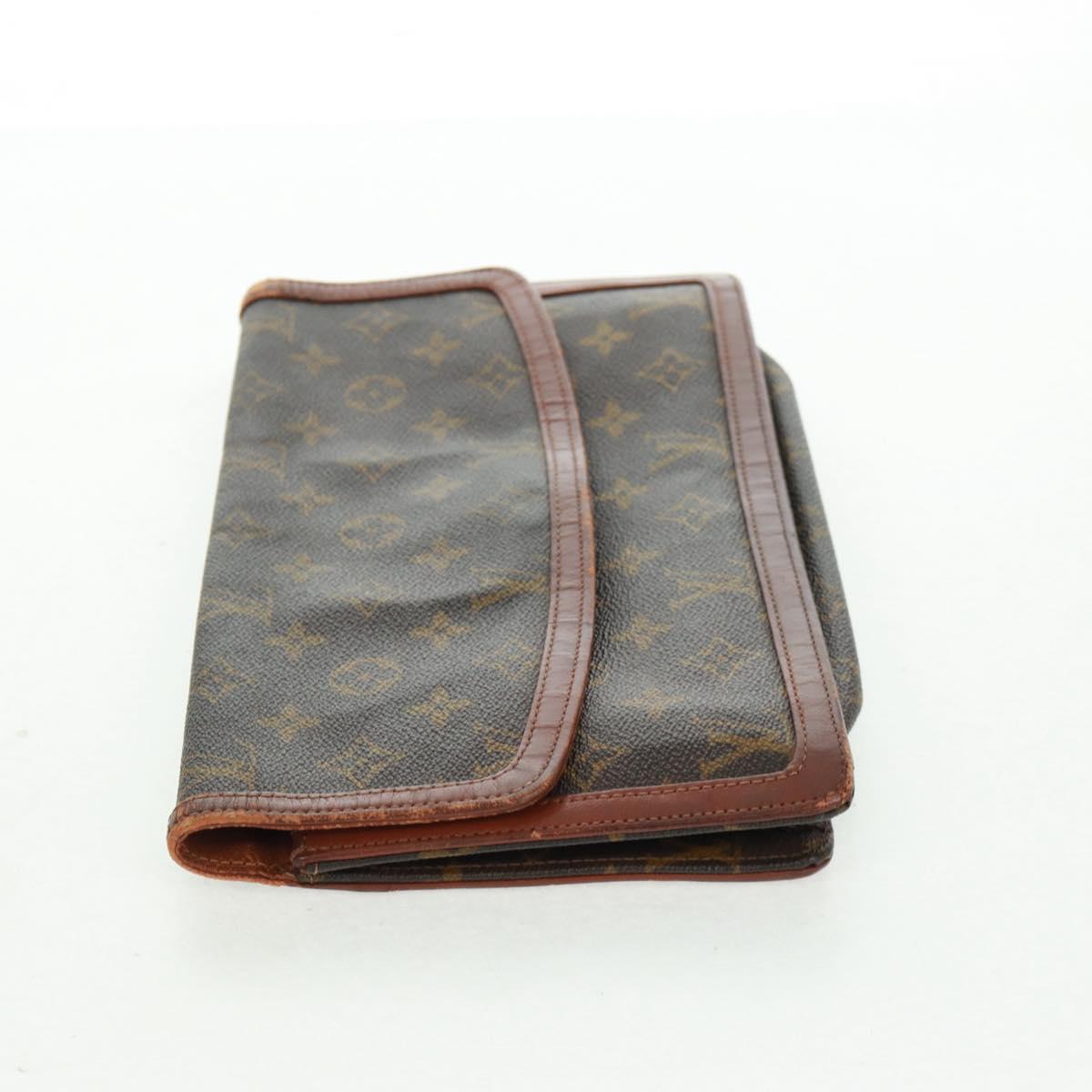 LOUIS VUITTON Monogram Pochette Dam GM Clutch Bag 2 Set M51810 LV Auth ka1361