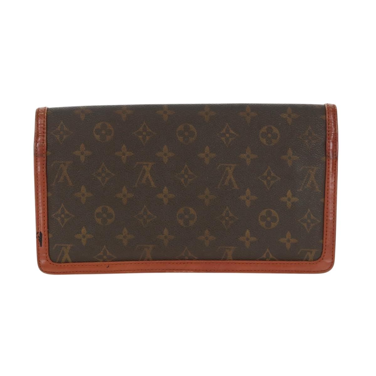 LOUIS VUITTON Monogram Pochette Dam GM Clutch Bag 2 Set M51810 LV Auth ka1361