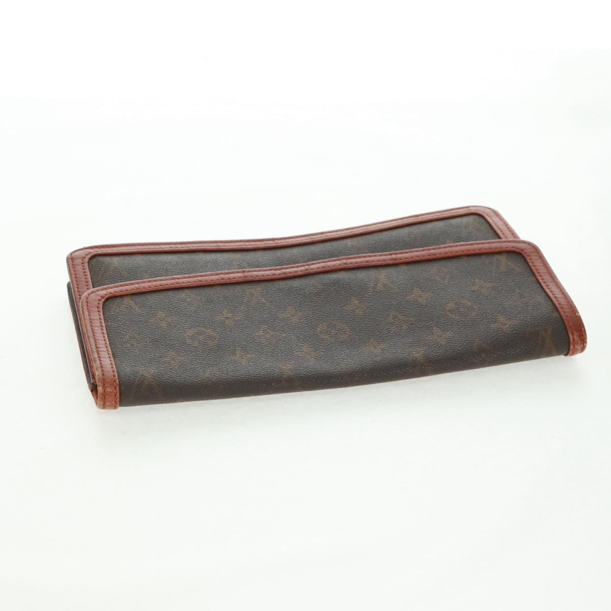 LOUIS VUITTON Monogram Pochette Dam GM Clutch Bag 2 Set M51810 LV Auth ka1361