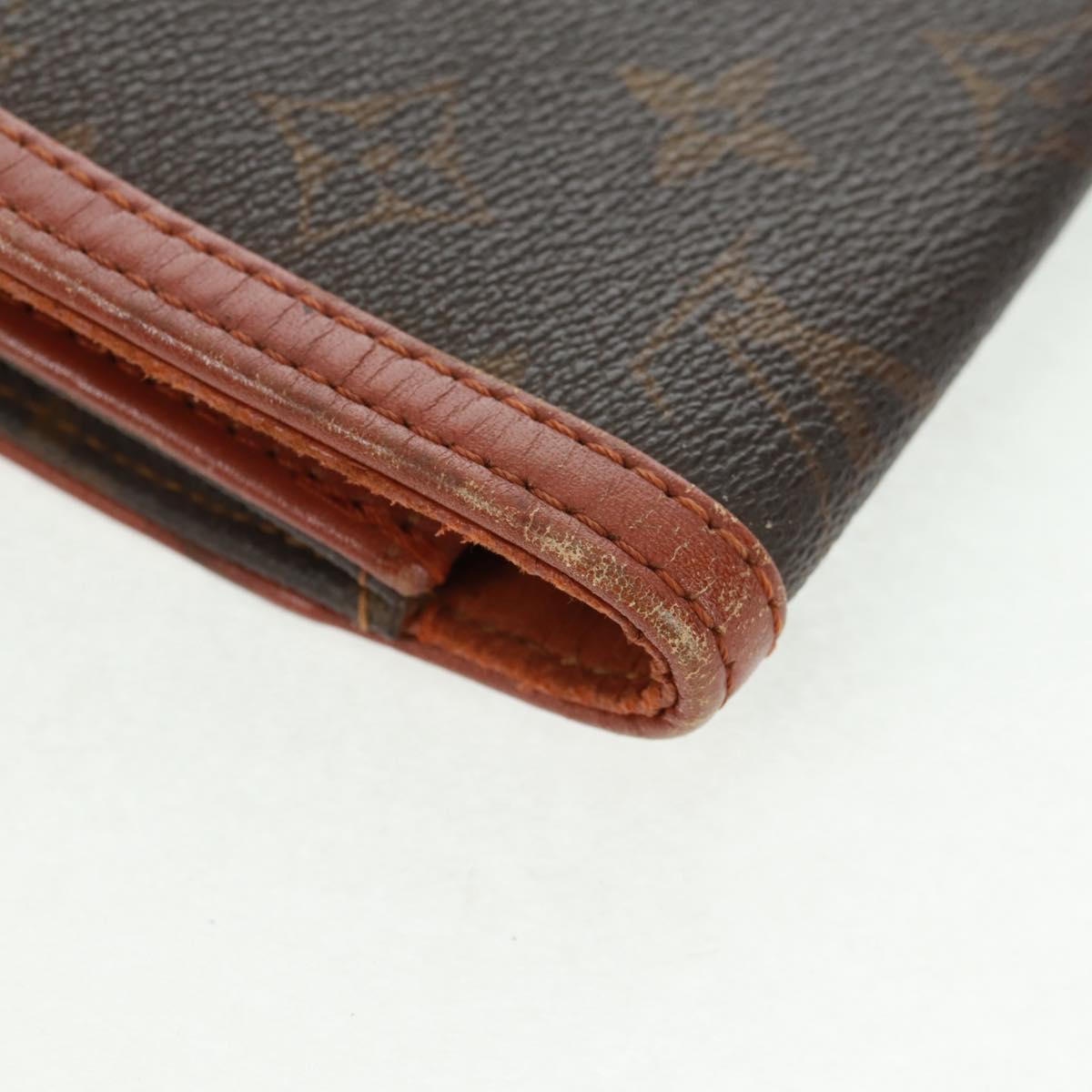 LOUIS VUITTON Monogram Pochette Dam GM Clutch Bag 2 Set M51810 LV Auth ka1361