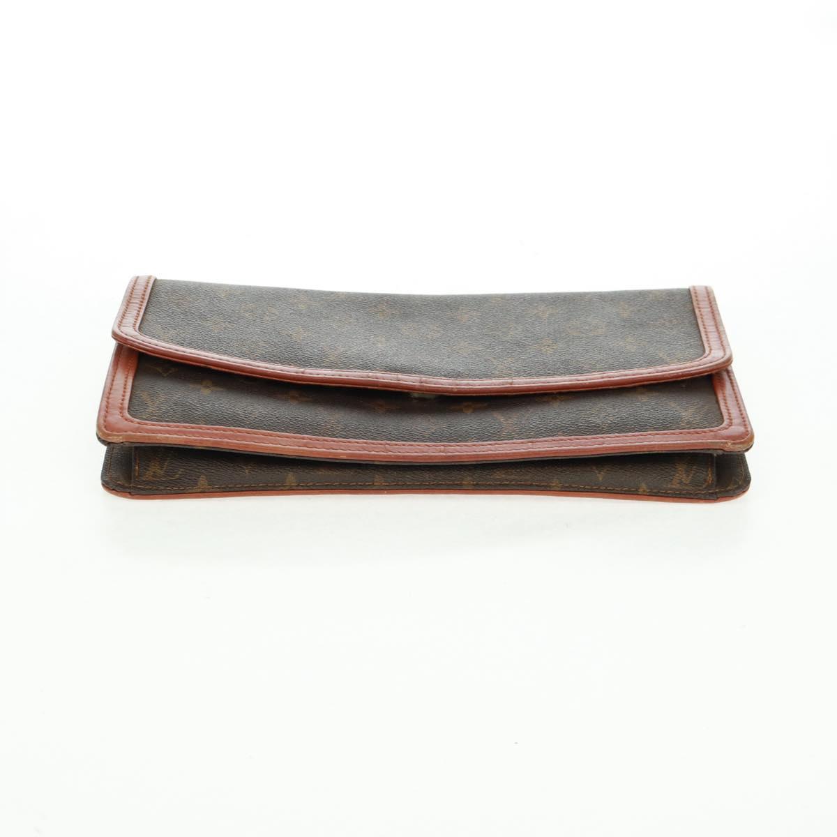 LOUIS VUITTON Monogram Pochette Dam GM Clutch Bag 2 Set M51810 LV Auth ka1361