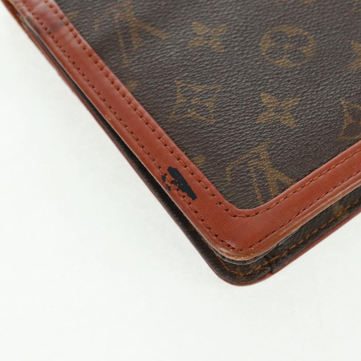 LOUIS VUITTON Monogram Pochette Dam GM Clutch Bag 2 Set M51810 LV Auth ka1361