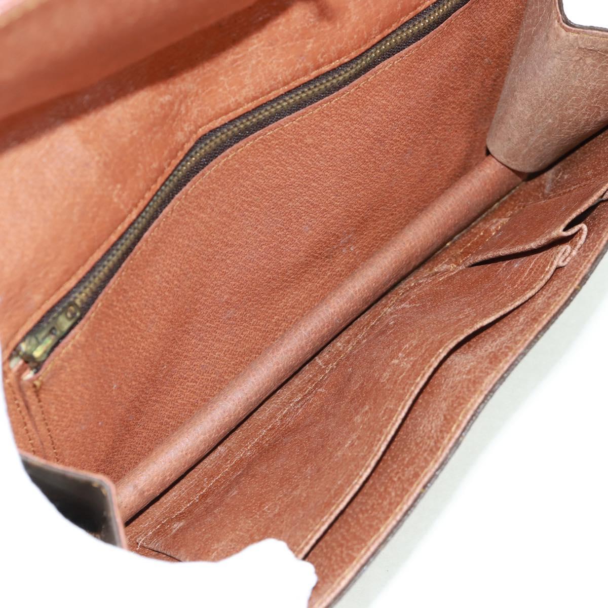 LOUIS VUITTON Monogram Pochette Dam GM Clutch Bag 2 Set M51810 LV Auth ka1361