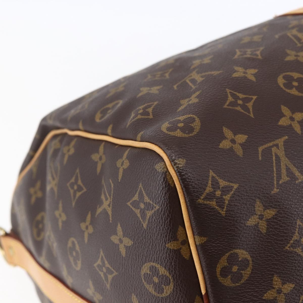 LOUIS VUITTON Monogram Keepall Bandouliere 50 Boston Bag M41416 LV Auth ka137