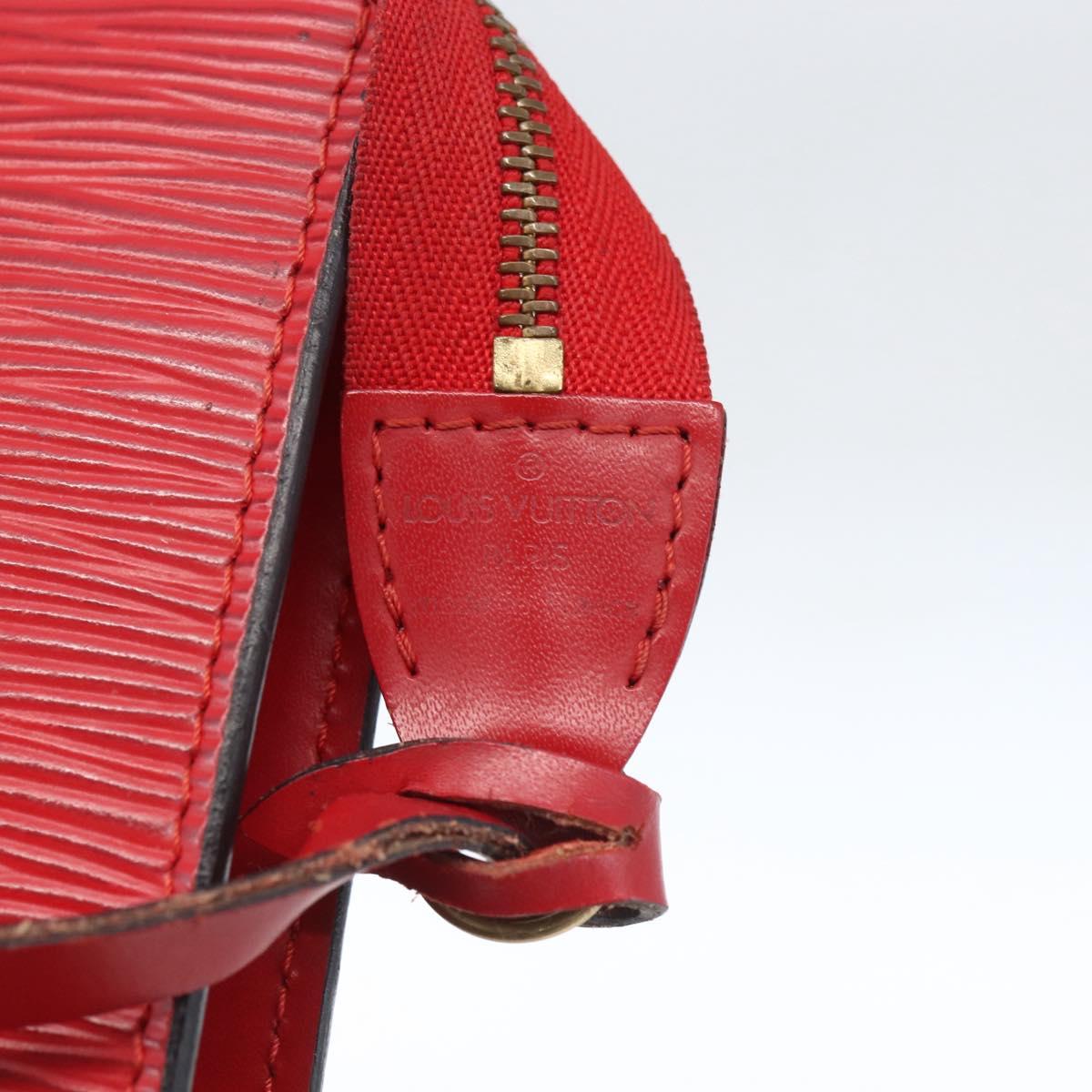 LOUIS VUITTON Epi Pochette Accessoires Pouch Red M52947 LV Auth ka1372