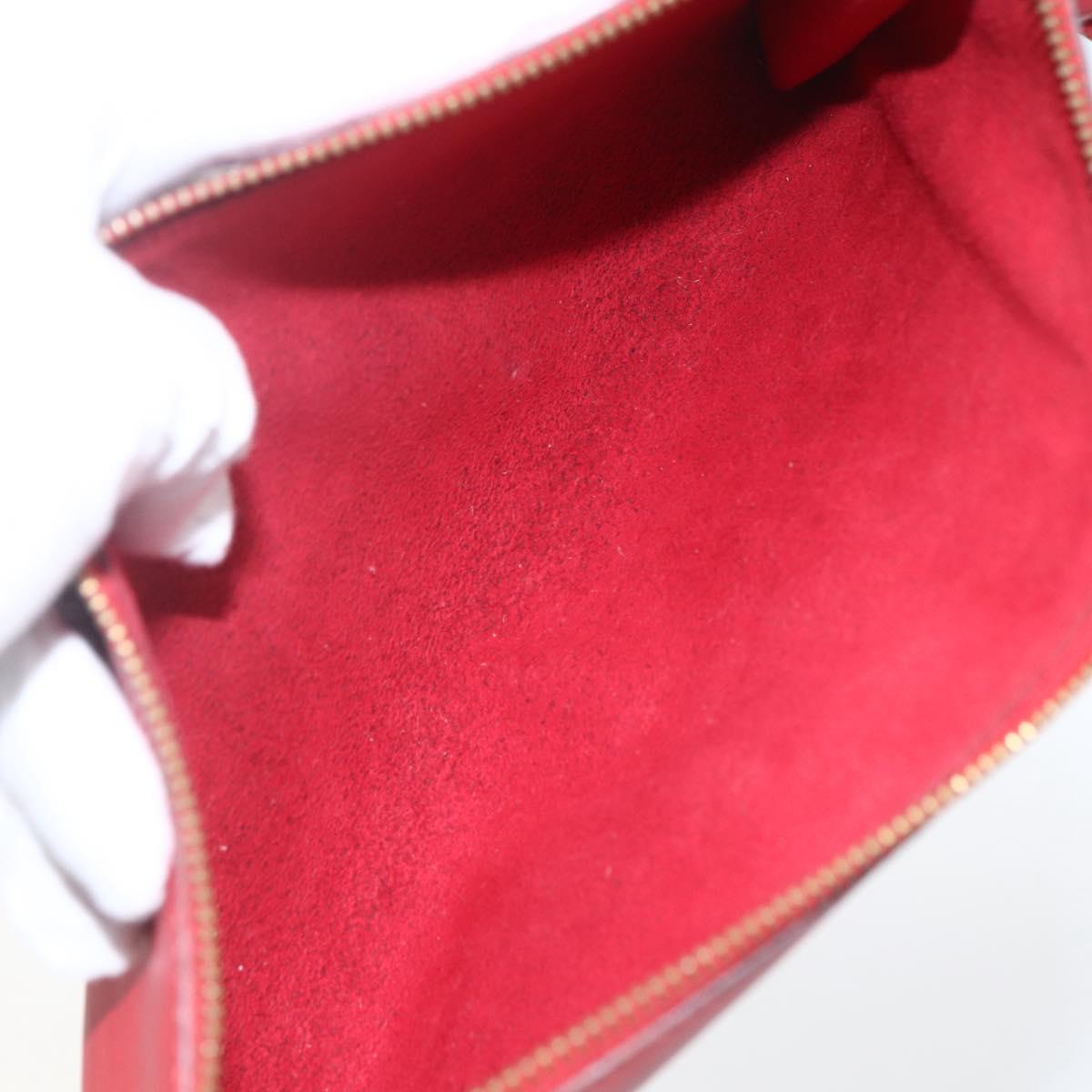 LOUIS VUITTON Epi Pochette Accessoires Pouch Red M52947 LV Auth ka1372