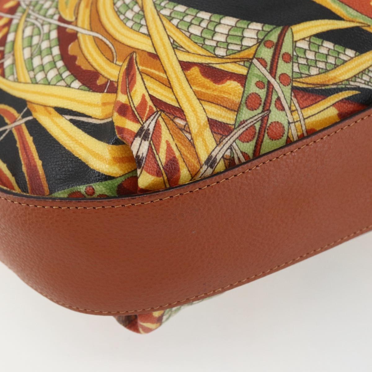 Salvatore Ferragamo Shoulder Bag Brown Gold Auth ka1379