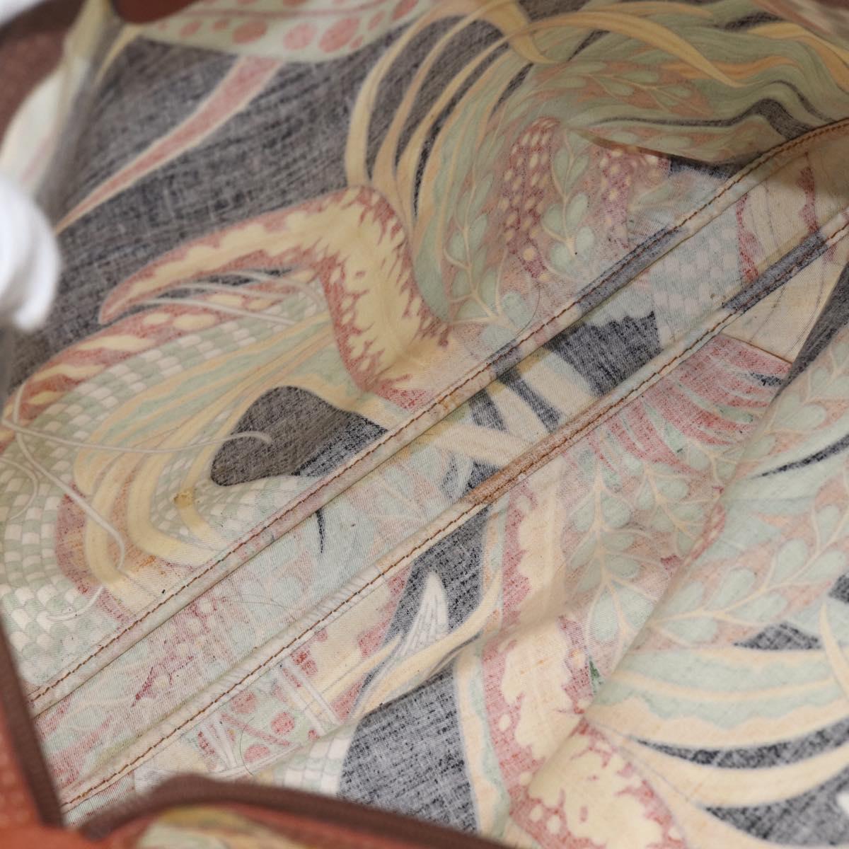 Salvatore Ferragamo Shoulder Bag Brown Gold Auth ka1379