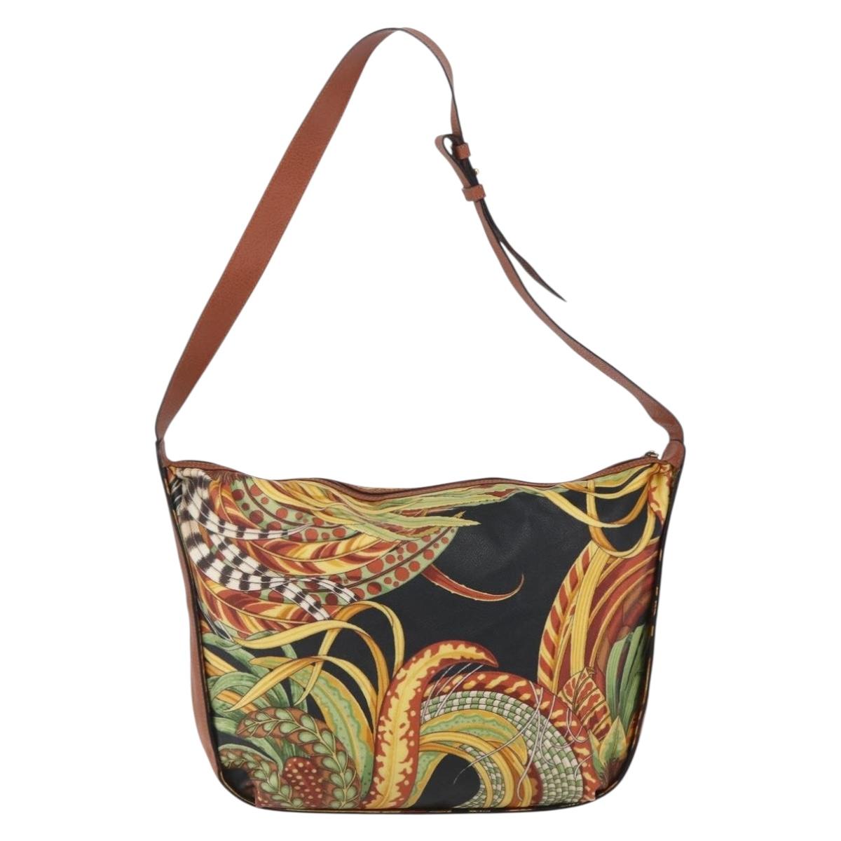 Salvatore Ferragamo Shoulder Bag Brown Gold Auth ka1379