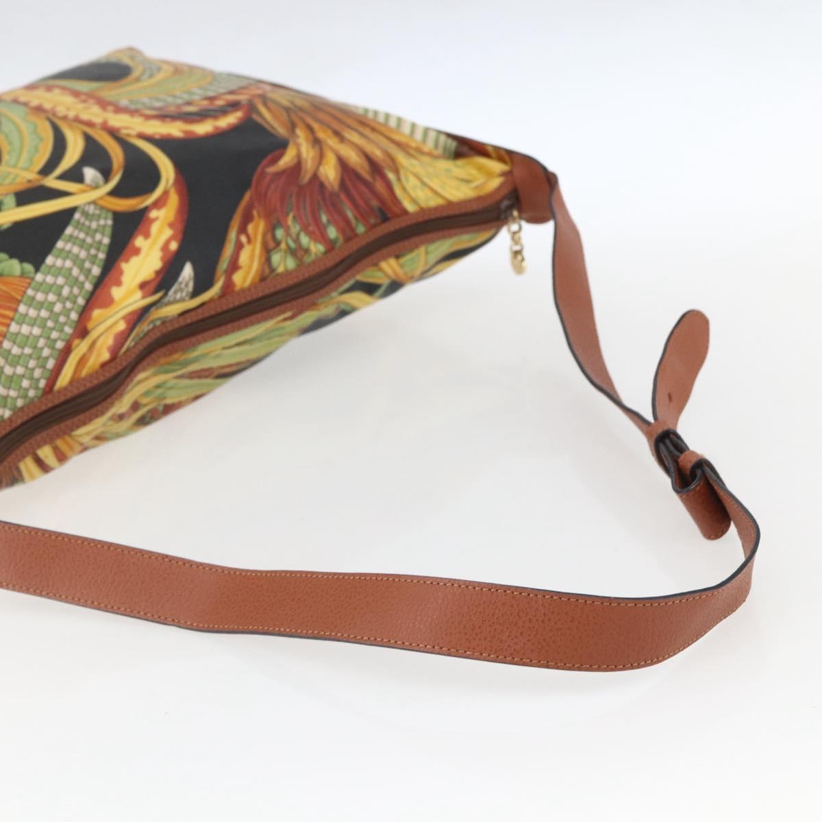 Salvatore Ferragamo Shoulder Bag Brown Gold Auth ka1379