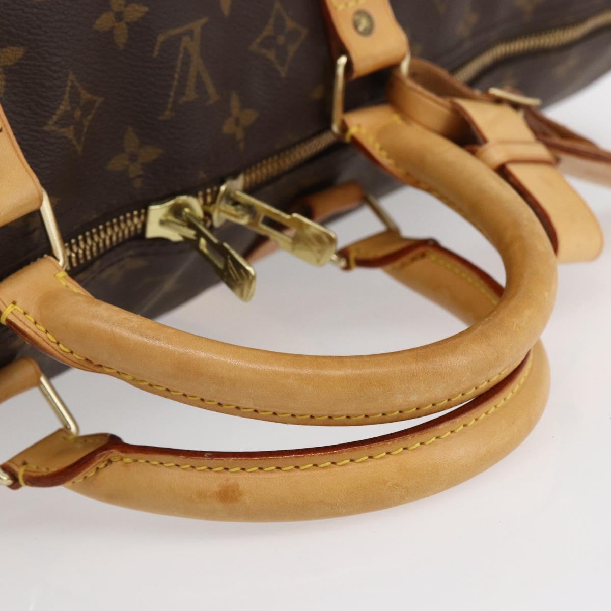 LOUIS VUITTON Monogram Keepall Bandouliere 60 Boston Bag M41412 LV Auth ka138
