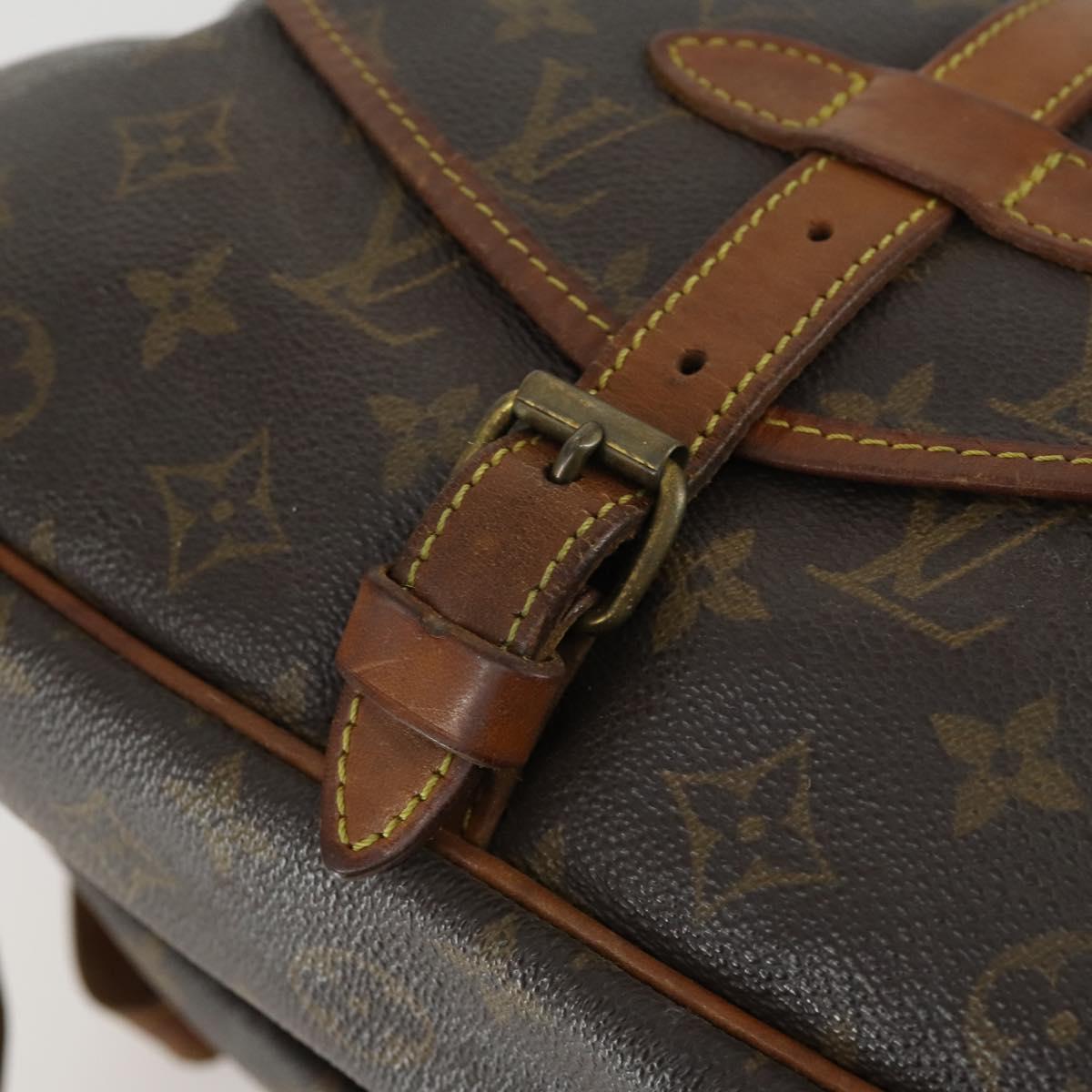 LOUIS VUITTON Monogram Saumur 30 Shoulder Bag M42256 LV Auth ka1380