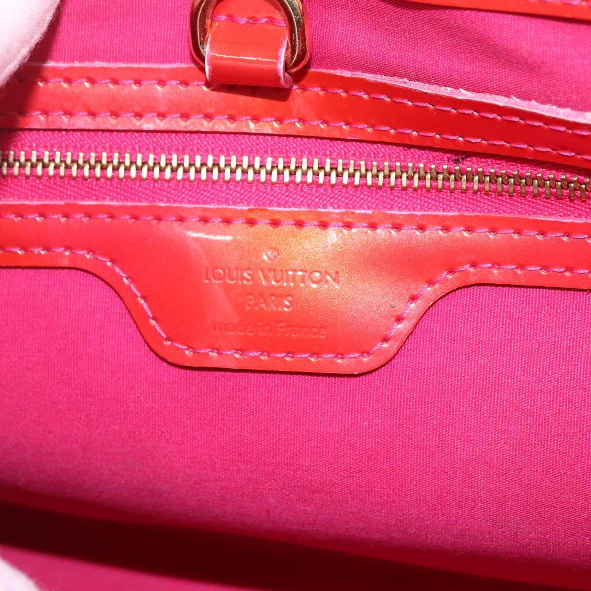 LOUIS VUITTON Monogram Vernis Wilshire PM Hand Bag Rose Pop M93643 Auth ka1388