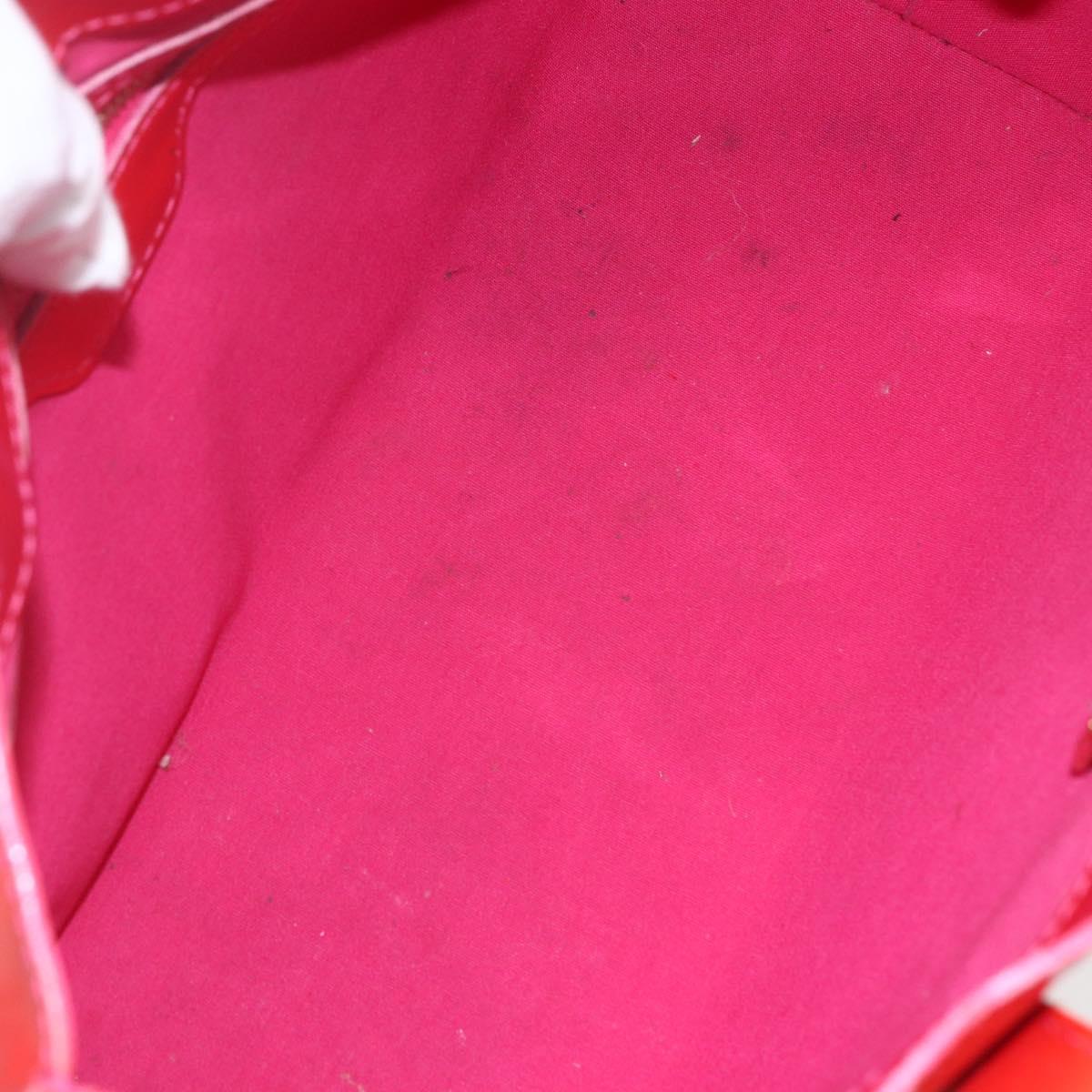 LOUIS VUITTON Monogram Vernis Wilshire PM Hand Bag Rose Pop M93643 Auth ka1388