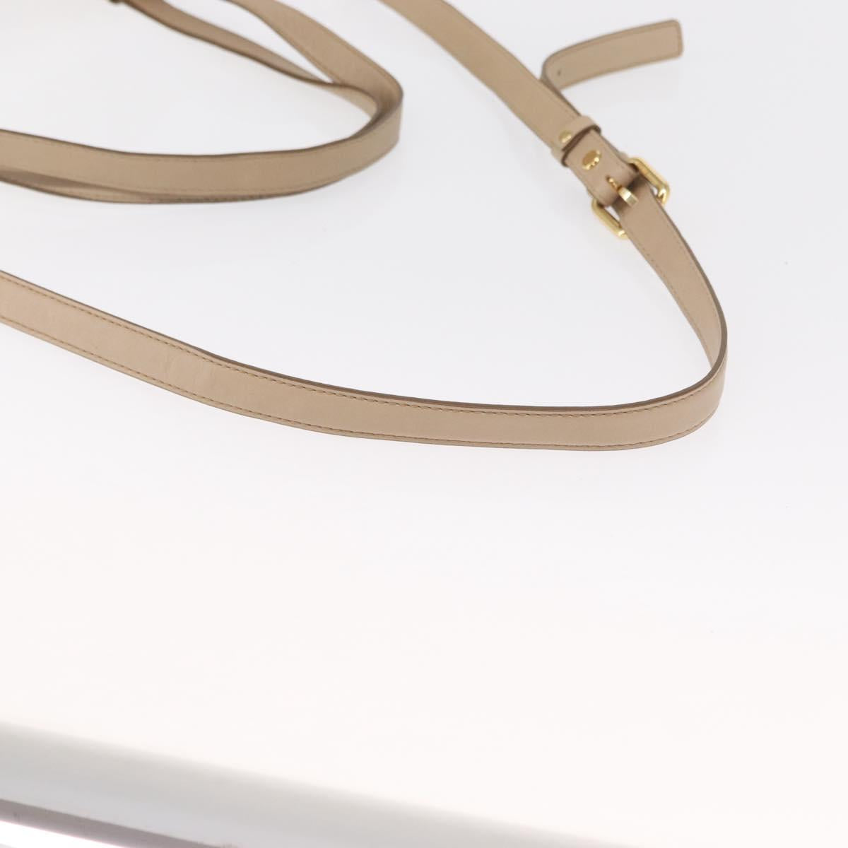 MCM Vicetos Logogram Tote Bag PVC Leather 2way Beige Gold Auth ka1395