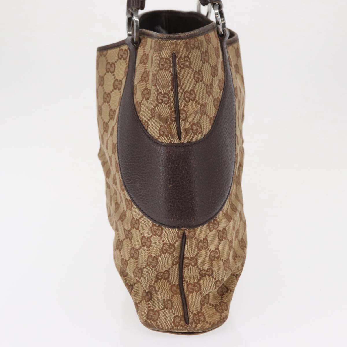 GUCCI GG Canvas Tote Bag Beige 115016 Auth ka1408
