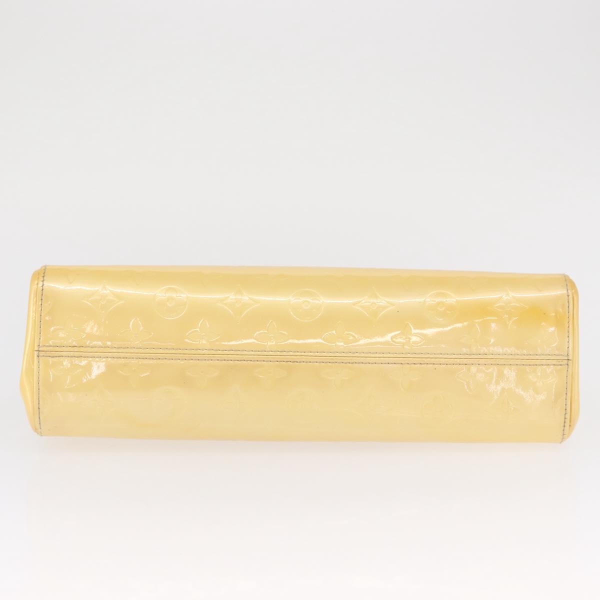 LOUIS VUITTON Monogram Vernis Roxbury Drive Hand Bag Perle M91374 Auth ka1409