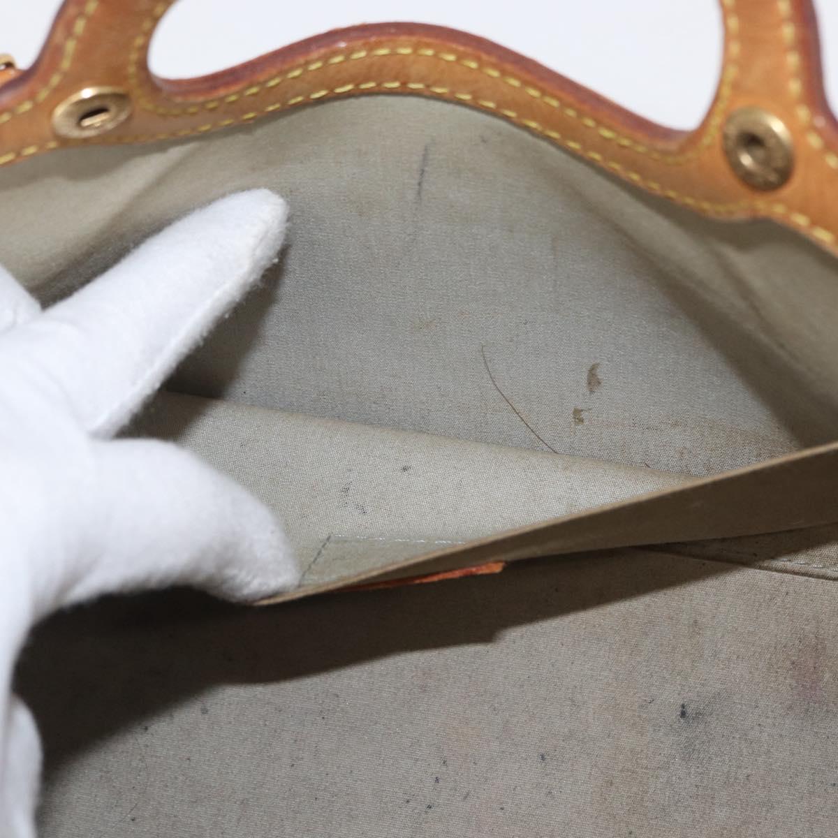 LOUIS VUITTON Monogram Vernis Roxbury Drive Hand Bag Perle M91374 Auth ka1409