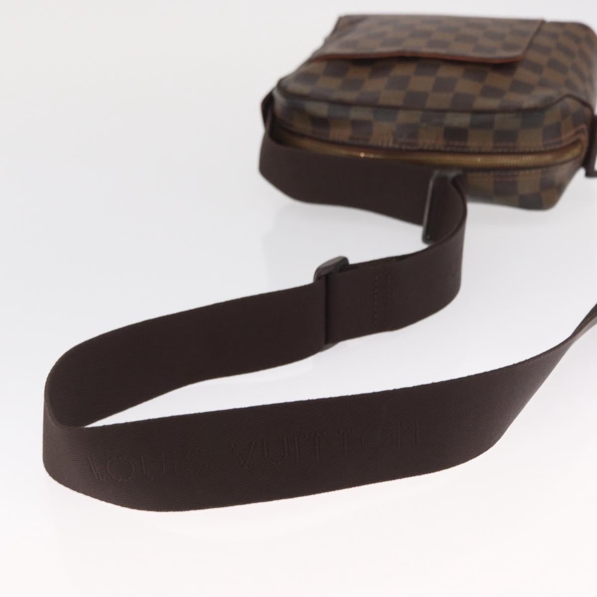 LOUIS VUITTON Damier Ebene Olaf PM Shoulder Bag N41442 LV Auth ka1412