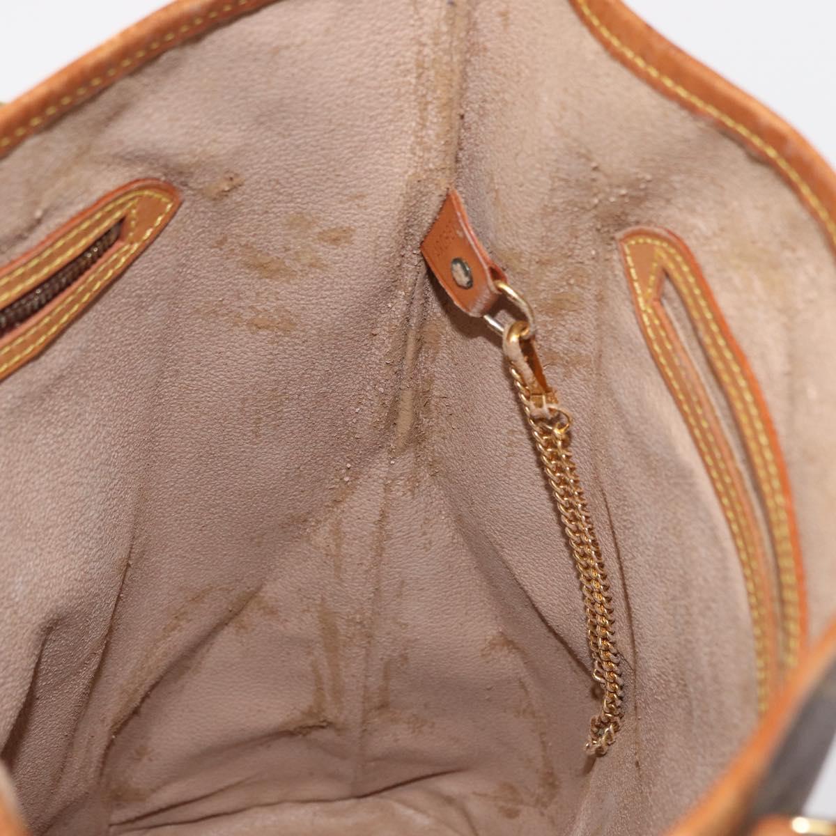 LOUIS VUITTON Monogram Bucket GM Shoulder Bag M42236 LV Auth ka1413
