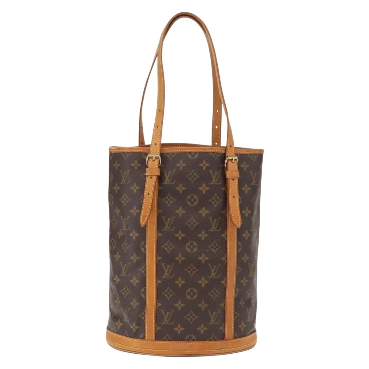 LOUIS VUITTON Monogram Bucket GM Shoulder Bag M42236 LV Auth ka1413