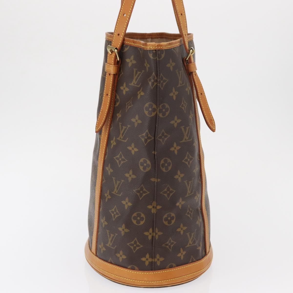 LOUIS VUITTON Monogram Bucket GM Shoulder Bag M42236 LV Auth ka1413