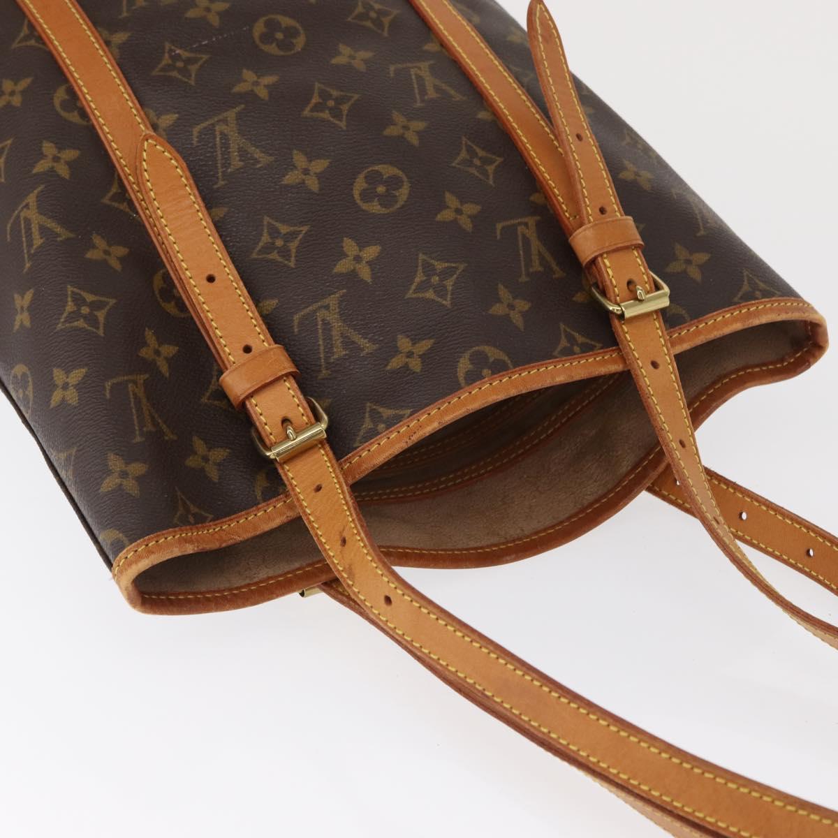 LOUIS VUITTON Monogram Bucket GM Shoulder Bag M42236 LV Auth ka1413