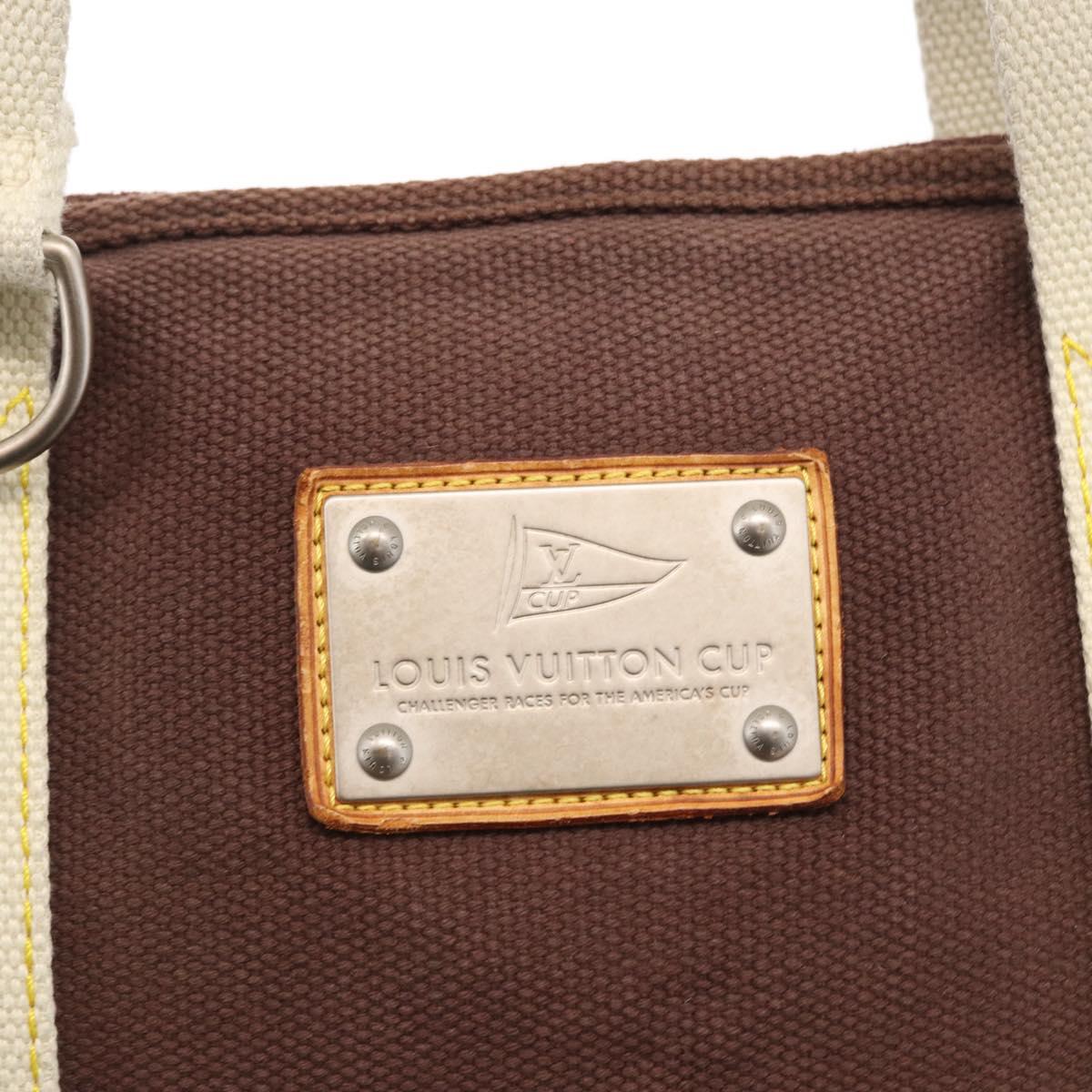 LOUIS VUITTON Antigua Cabas GM Tote Bag Brown M80662 LV Auth ka1415