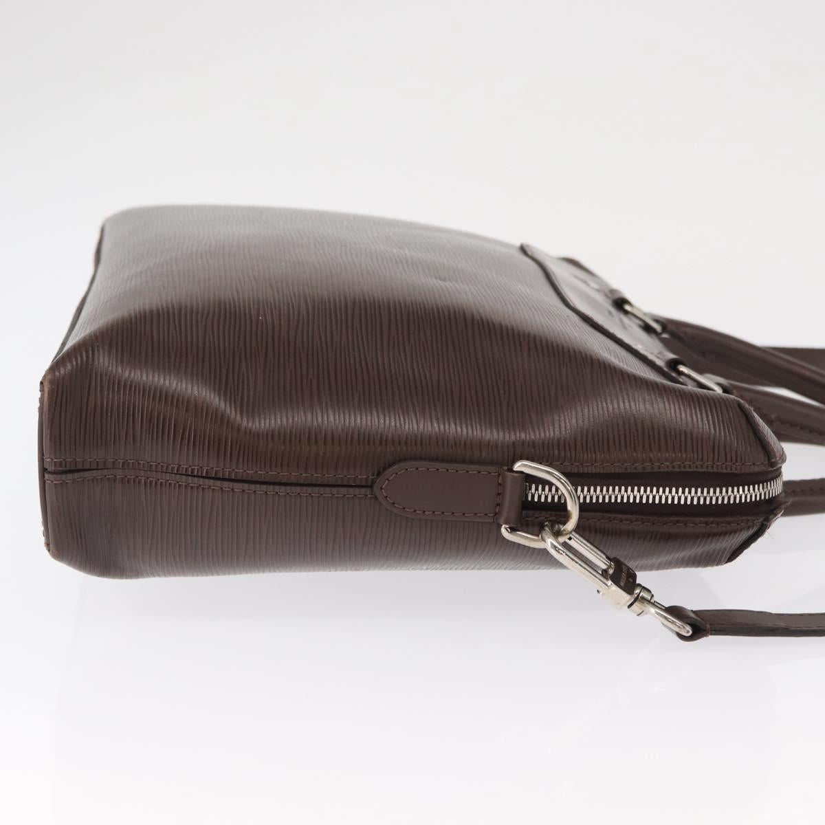 LOUIS VUITTON Epi Porte Documents Jules Bag 2way Brown M50161 LV Auth ka1420