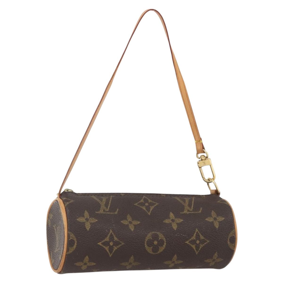 LOUIS VUITTON Monogram Papillon Pouch LV Auth ka1443