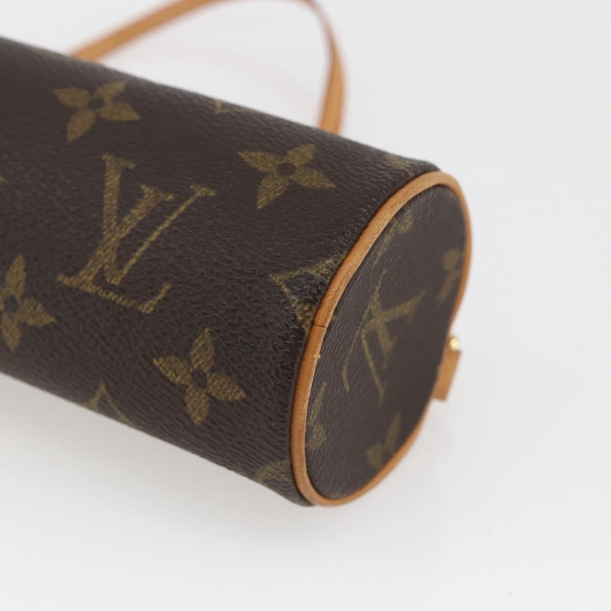 LOUIS VUITTON Monogram Papillon Pouch LV Auth ka1443