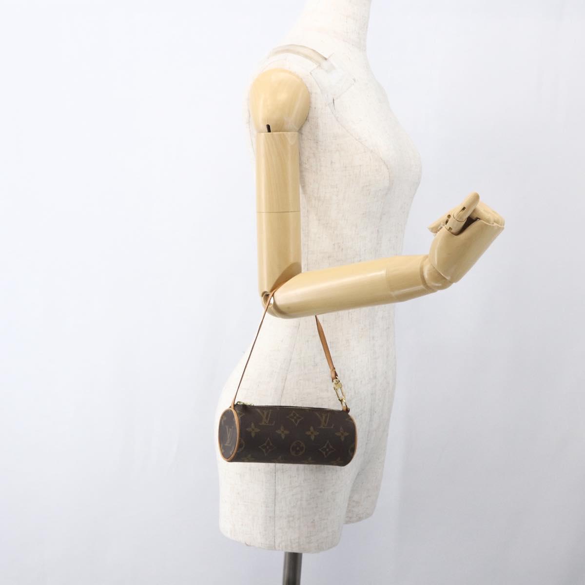 LOUIS VUITTON Monogram Papillon Pouch LV Auth ka1443