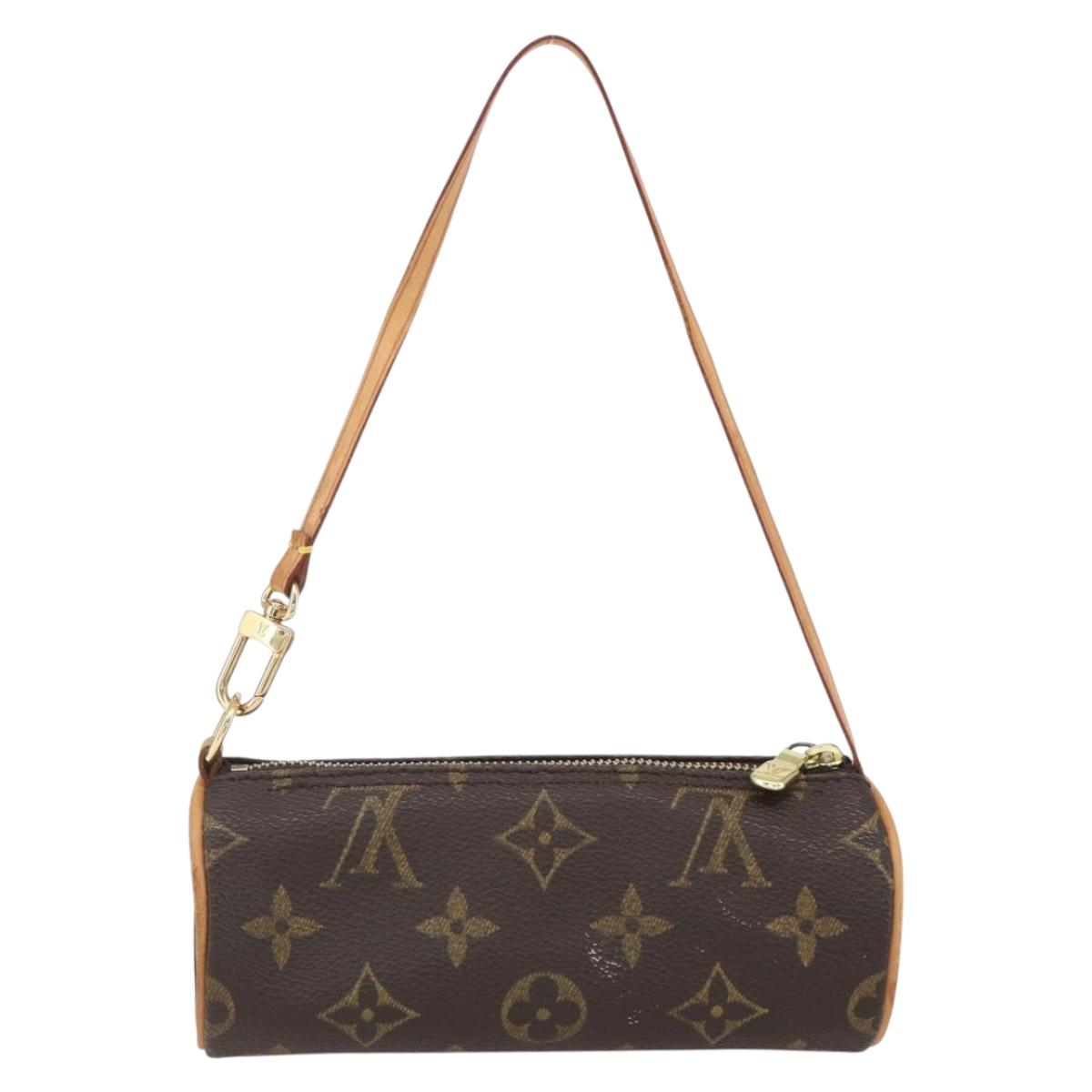LOUIS VUITTON Monogram Papillon Pouch LV Auth ka1443
