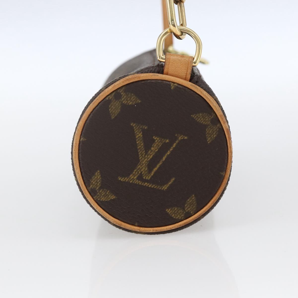 LOUIS VUITTON Monogram Papillon Pouch LV Auth ka1443