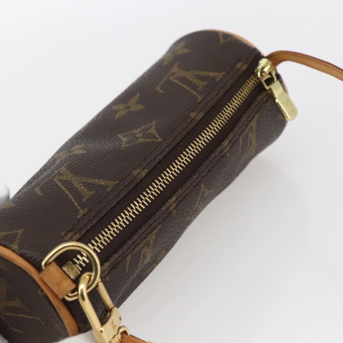 LOUIS VUITTON Monogram Papillon Pouch LV Auth ka1443