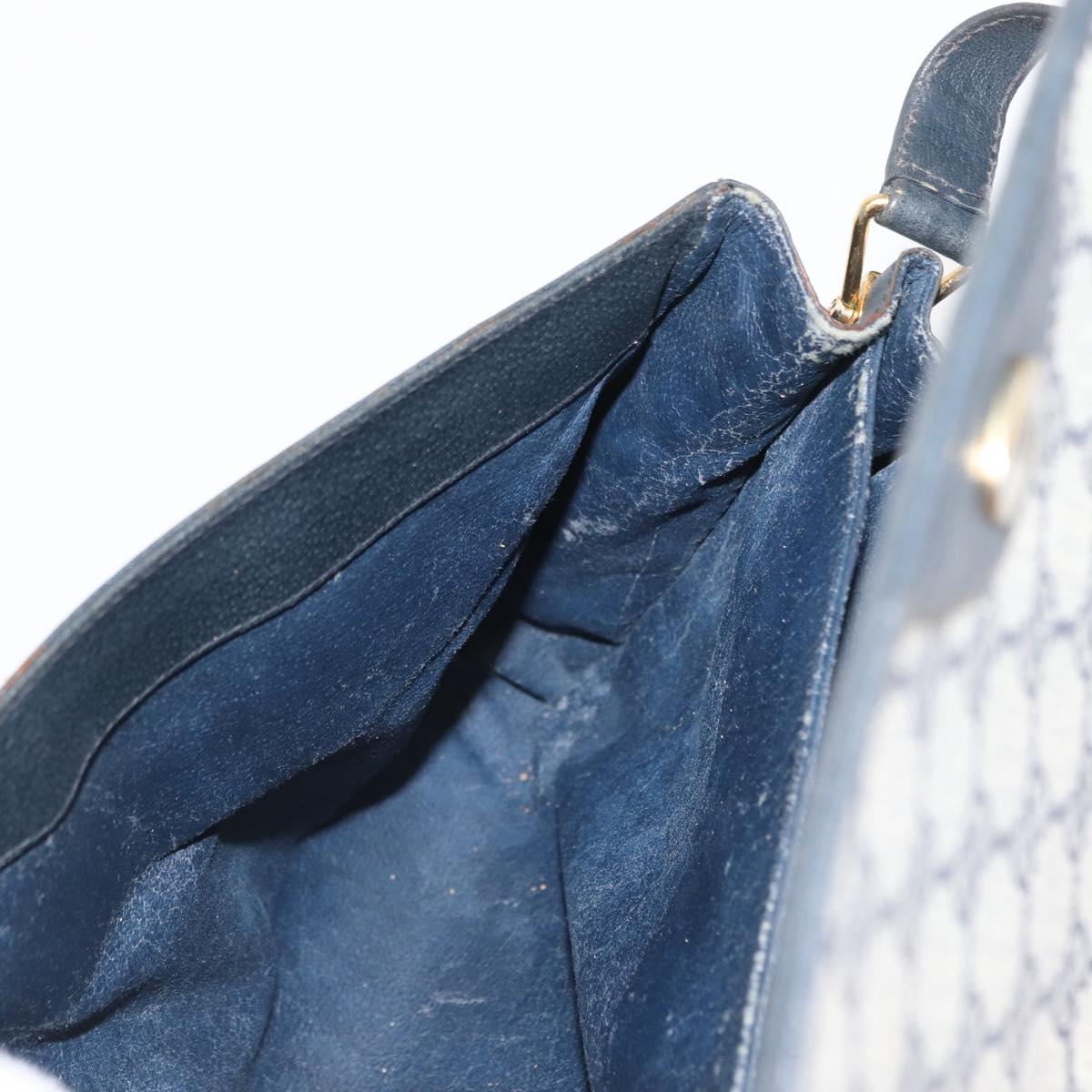 GUCCI GG Supreme Shoulder Bag PVC Navy Gold 116 02 067 Auth ka1454