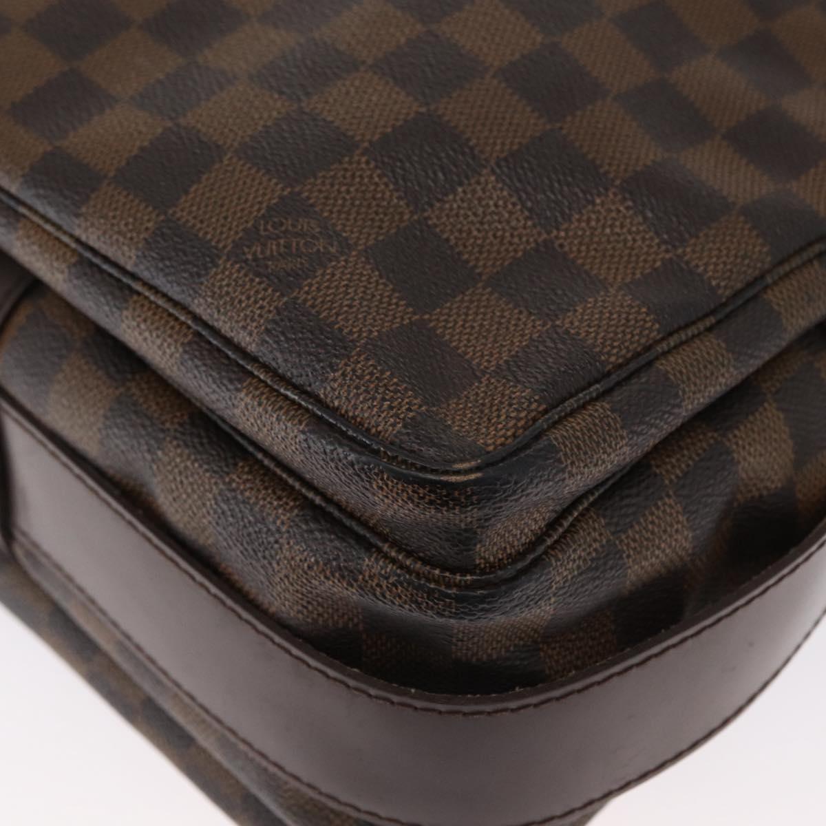LOUIS VUITTON Damier Ebene Naviglio Shoulder Bag N45255 LV Auth ka1460