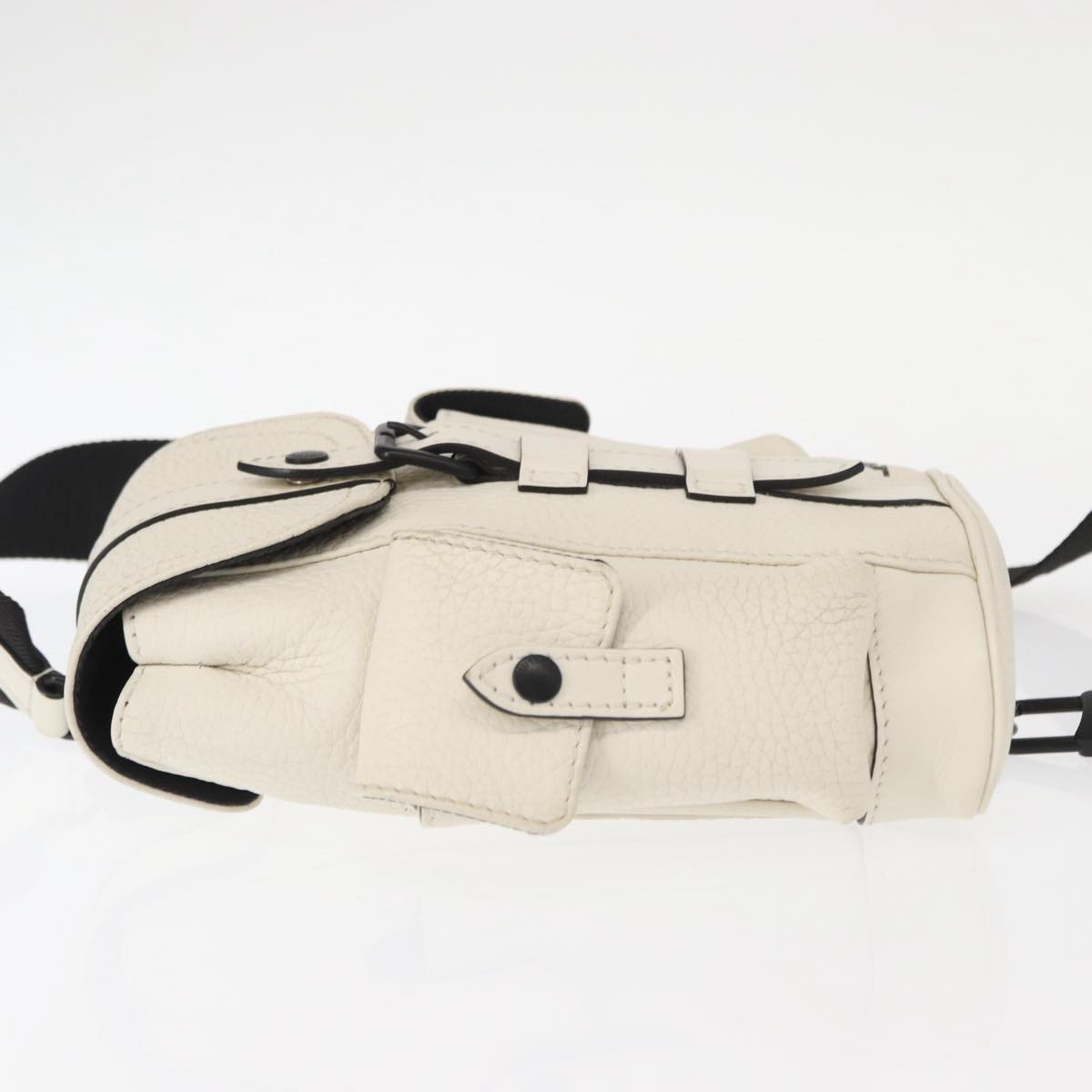 LOUIS VUITTON Christopher XS Bag Taurillon Leather White M58493 Auth ka147M