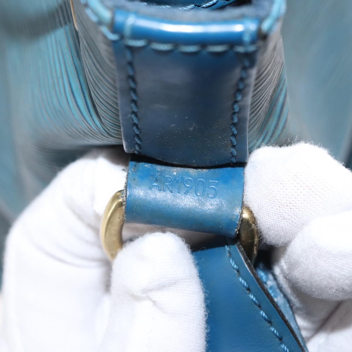 LOUIS VUITTON Epi Petit Noe Shoulder Bag Blue M44105 LV Auth ka1485