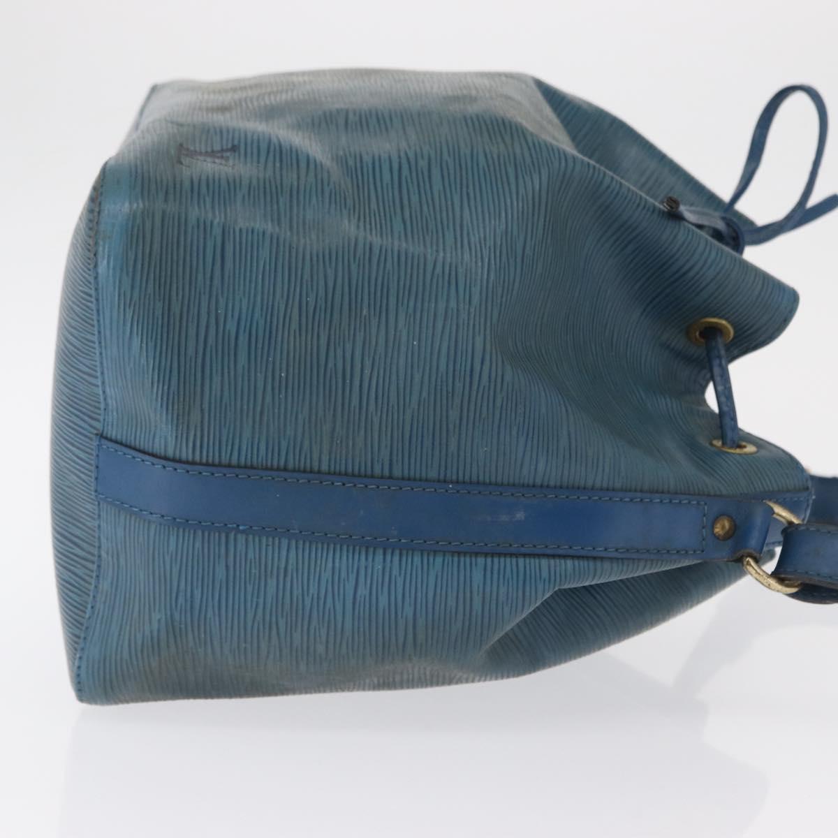 LOUIS VUITTON Epi Petit Noe Shoulder Bag Blue M44105 LV Auth ka1485