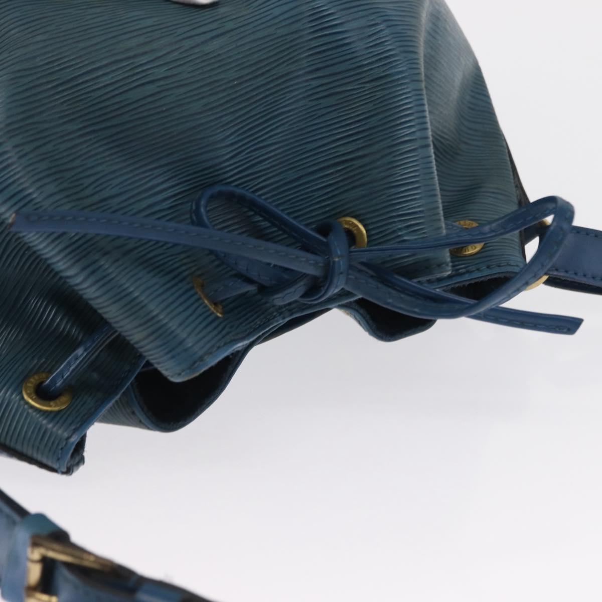 LOUIS VUITTON Epi Petit Noe Shoulder Bag Blue M44105 LV Auth ka1485
