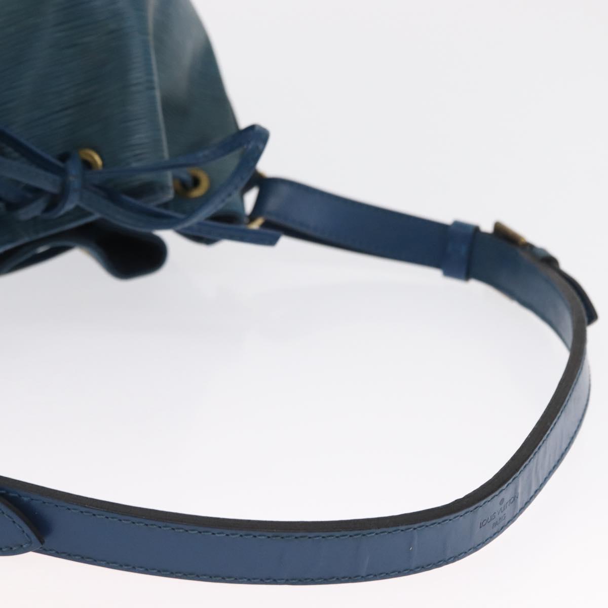 LOUIS VUITTON Epi Petit Noe Shoulder Bag Blue M44105 LV Auth ka1485