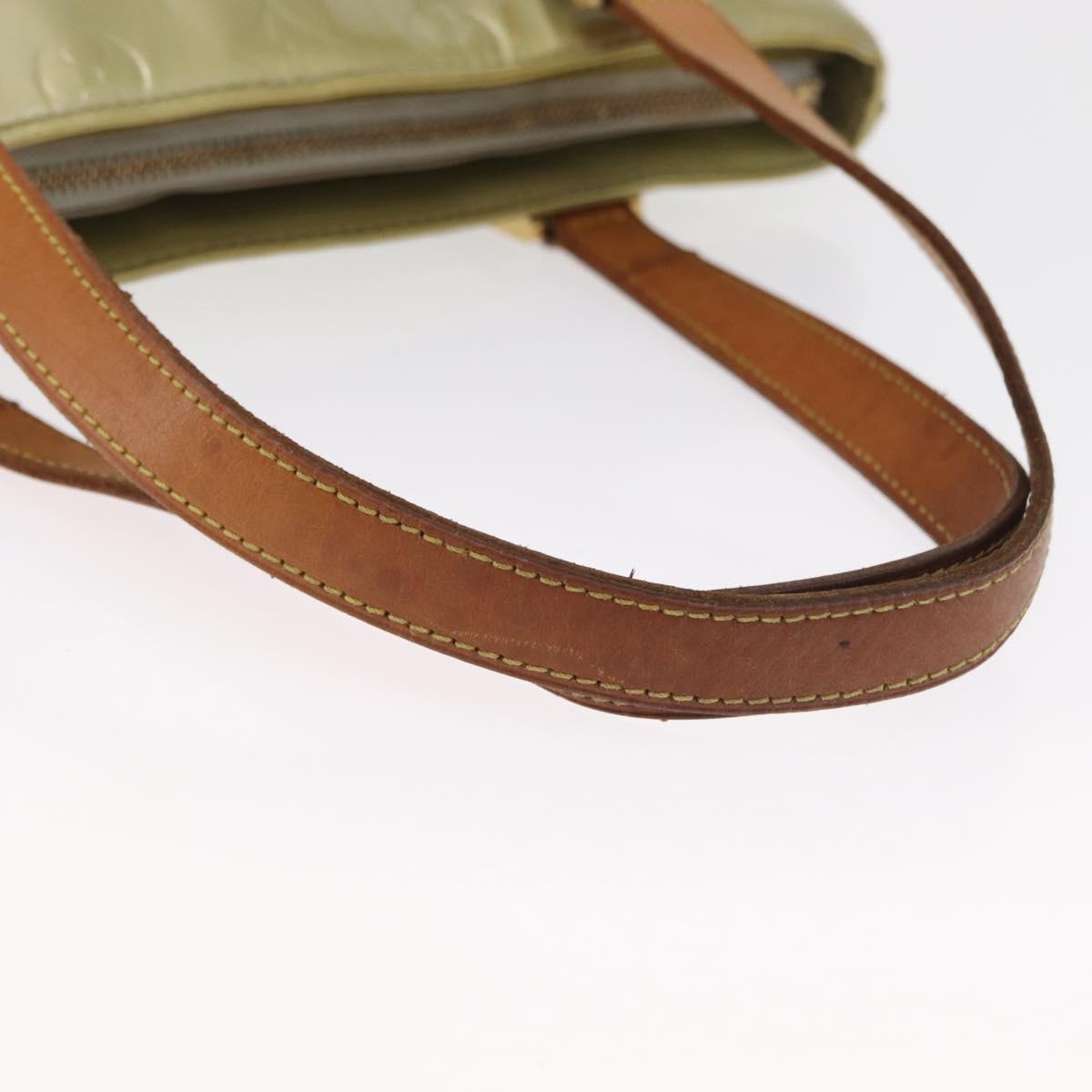 LOUIS VUITTON Monogram Vernis Houston Hand Bag Gris M91053 LV Auth ka1489