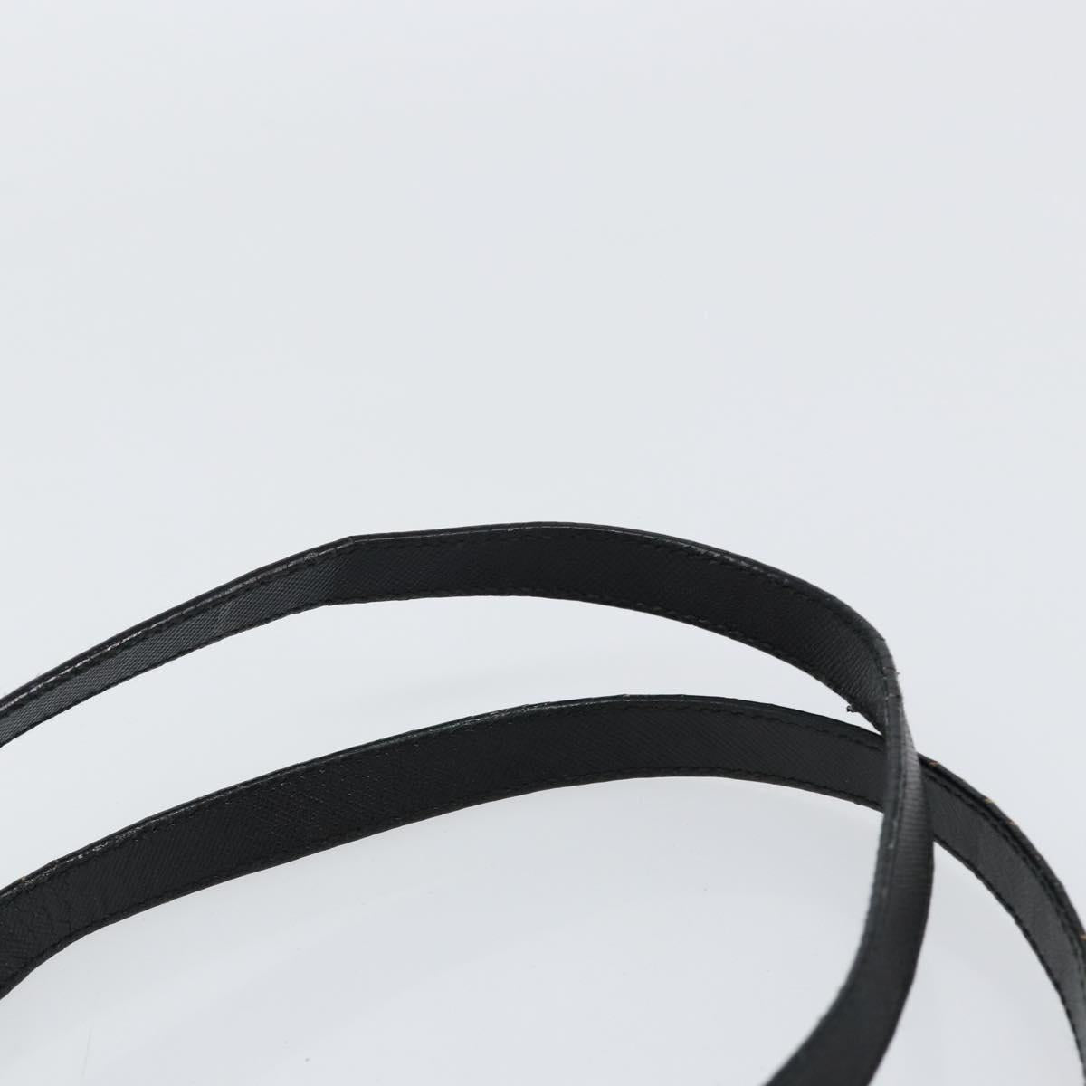 Salvatore Ferragamo Hand Bag Leather Gold Black Auth ka150